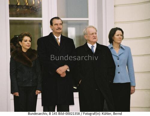Mexikanischer Präsident Fox Quesada in Berlin 2003