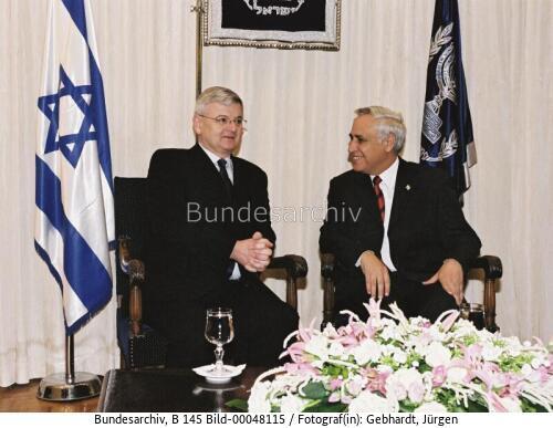 AM Fischer in den Palästinensichen Gebieten 2003 / Nahostreise