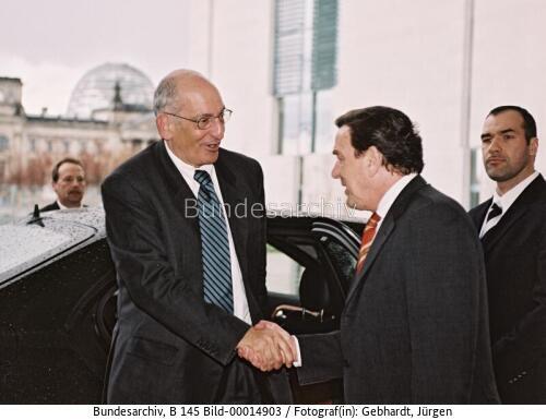 Schweizer Bundespräsident Couchepin in Berlin 2003