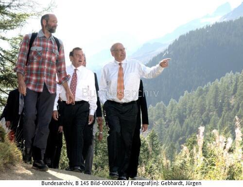 Bundeskanzler Schröder in der Schweiz 2003