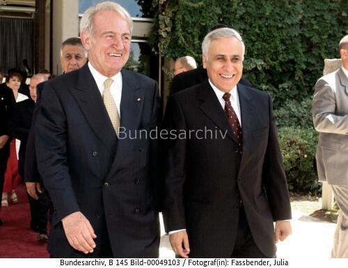 Bundespräsident Rau in Israel 2003