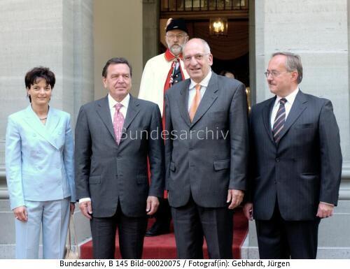 Bundeskanzler Schröder in der Schweiz 2003