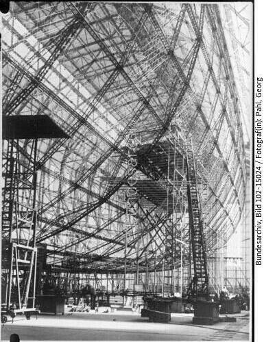 Friedrichshafen, Zeppelin LZ 129, Bau