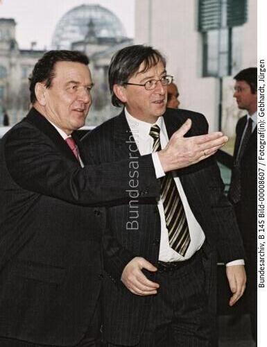 Luxemburgischer Ministerpräsidenten Juncker in Berlin 2003