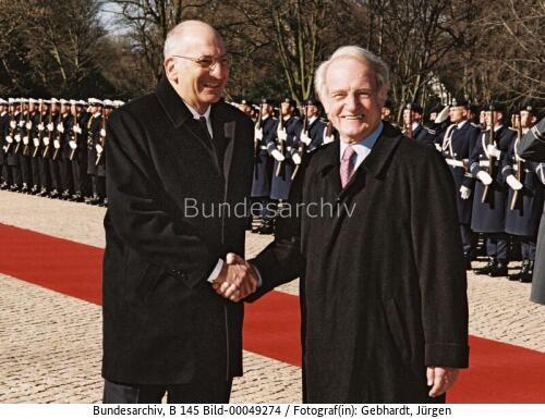 Schweizer Bundespräsident Couchepin in Berlin 2003
