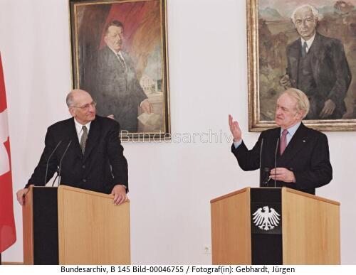 Schweizer Bundespräsident Couchepin in Berlin 2003