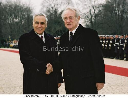 Israelischer Präsident Katsav in Berlin 2002