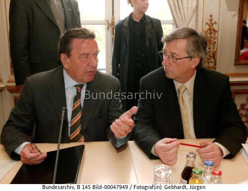 Bundeskanzler Schörder in Brüssel 2003