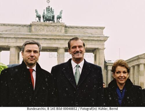 Mexikanischer Präsident Fox Quesada in Berlin 2003