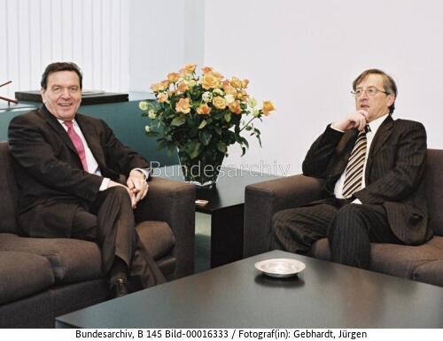 Luxemburgischer Ministerpräsidenten Juncker in Berlin 2003