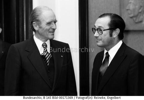 Schweizer Außenminister Aubert in Bonn 1979