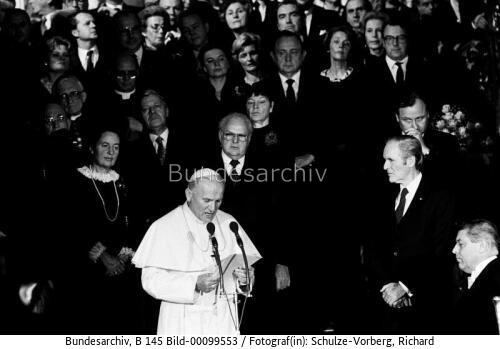 Papst Johannes Paul II. in Brühl 1980