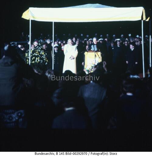 Papst Johannes Paul II. in Bonn 1980