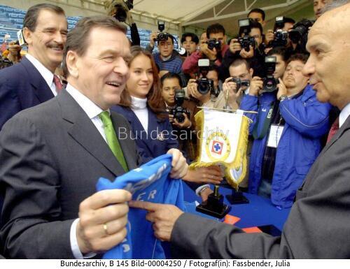 Bundeskanzler Schröder in Mexiko 2002 / Lateinamerikareise