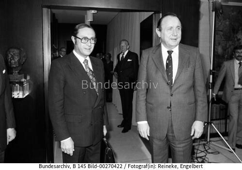 Schweizer Außenminister Aubert in Bonn 1979
