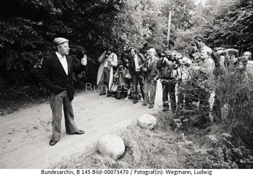 Bundeskanzler Schmidt macht Urlaub am Brahmsee 1979
