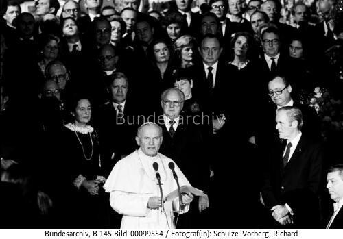 Papst Johannes Paul II. in Brühl 1980