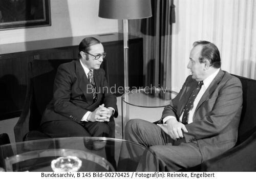 Schweizer Außenminister Aubert in Bonn 1979