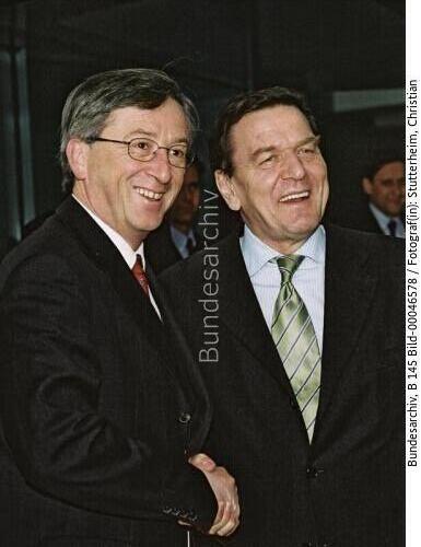 Luxemburger Premierminister Juncker in Berlin 2002