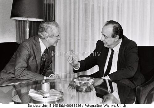 AM Genscher und US-AM a.D. Vance 1981