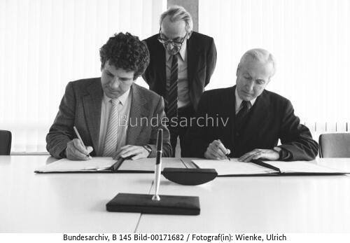 Deutsch-amerikanisches Abkommen über Projekt der Kohleverflüssigung in Bonn 1980