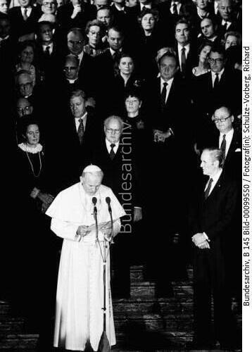 Papst Johannes Paul II. in Brühl 1980