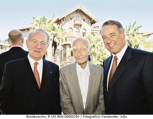 Bundespräsident Johannes Rau in der Schweiz 2000