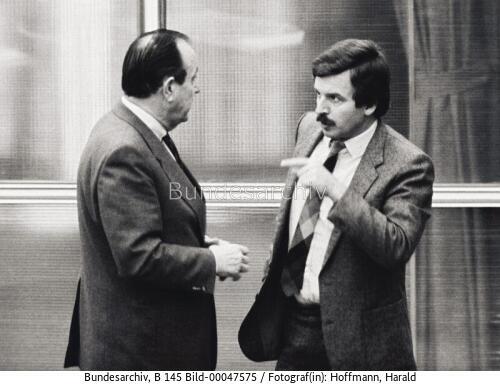 Bundestagssitzung 1983 / AM Genscher und StM Möllemann