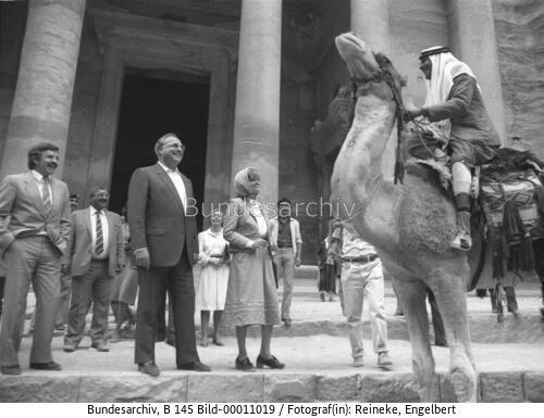 Bundeskanzler Kohl in Jordanien 1983 / Nahostreise