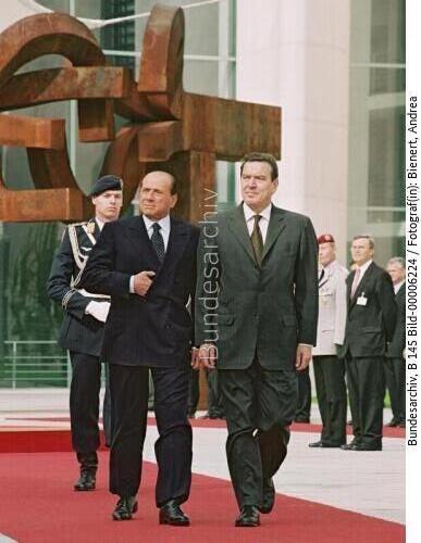 Italienischer Ministerpräsident Berlusconi in Berlin 2001