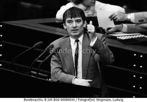 Bundestagssitzung 1983 / Rede MdB Otto Schily