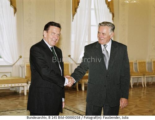 Bundeskanzler Schröder in Litauen 2000