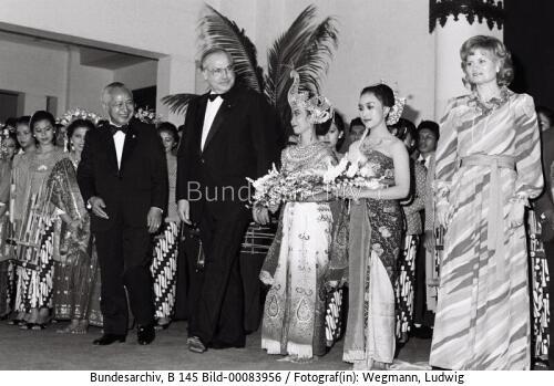 Bundeskanzler Kohl in Indonesien 1983 / Asienreise