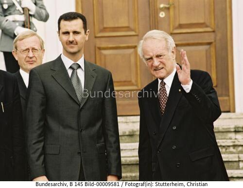 Syrischer Präsident Bashar al-Assad in Berlin 2001