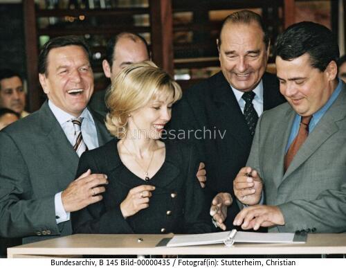 Französischer Staatspräsident Chirac in Hannover 2000 / Besuch der EXPO