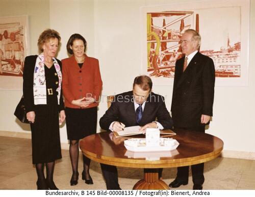 Schweizer Bundespräsident Ogi in Berlin 2000