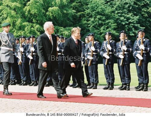 Tschechischer Präsident Havel in Berlin 2000