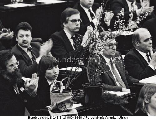 Bundestagssitzung / Konstituierung des 10. Deutschen Bundestages 1983