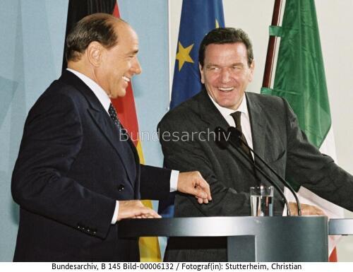 Italienischer Ministerpräsident Berlusconi in Berlin 2001