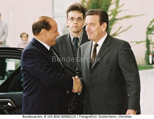 Italienischer Ministerpräsident Berlusconi in Berlin 2001