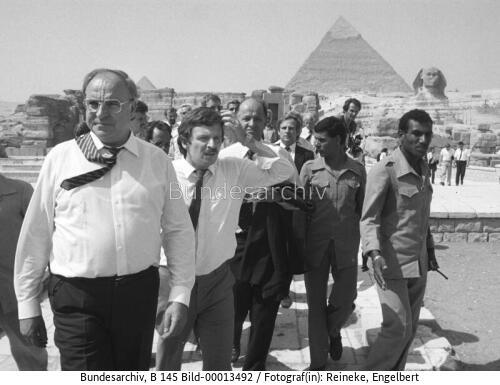 Bundeskanzler Kohl in Ägypten 1983 / Nahostreise