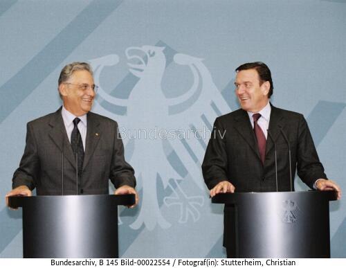 Brasilianischer Präsident Cardoso in Berlin 2000