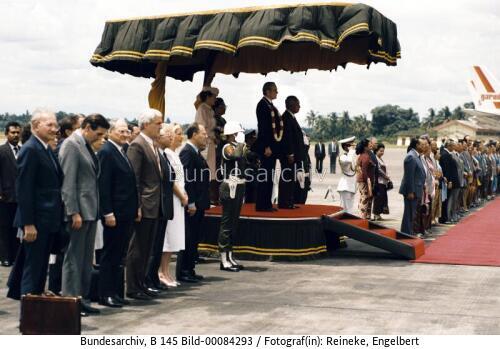 Bundespräsident Carstens in Indonesien 1984 / Asienreise