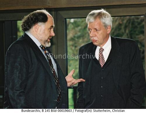 BM Werner Müller und Rezzo Schlauch 1999