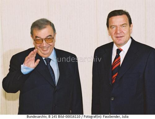 Russischer Ministerpräsident Primakow in Berlin 1999
