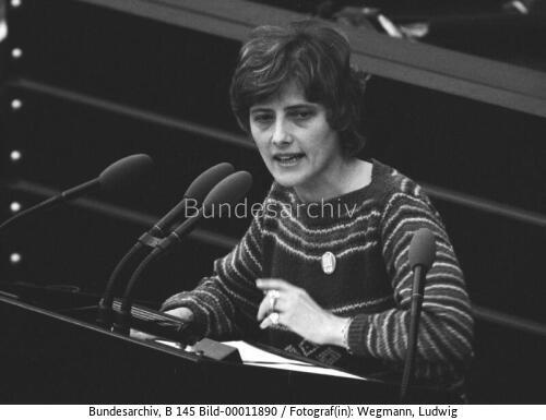 Bundestagssitzung zum Europäischen Rat in Brüssel 1984 / MdB Kelly
