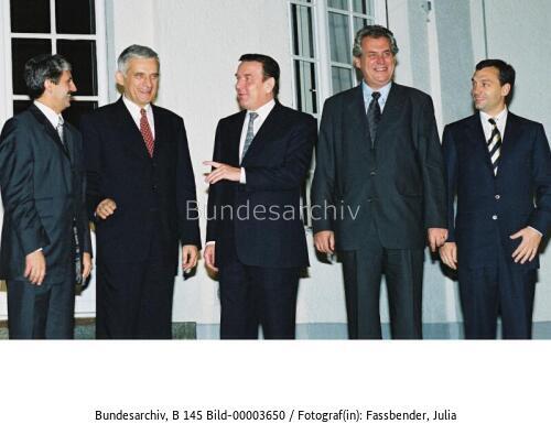 Bundeskanzler Schröder empfängt europäische Ministerpräsidenten