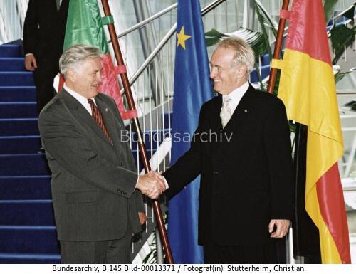 Litauischer Präsident Adamkus in Hannover 2000
