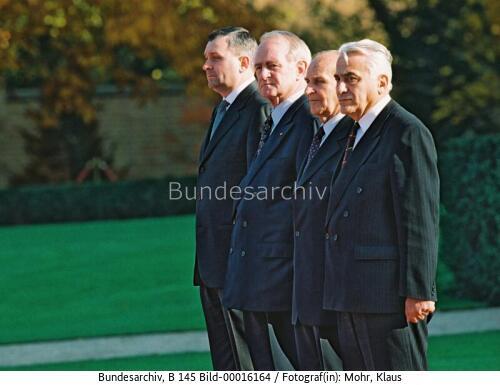 Präsidenten Radisic, Izetbegovic und Jelavic von Bosnien-Herzegowina in Berlin 1999