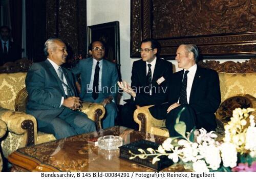 Bundespräsident Carstens in Indonesien 1984 / Asienreise